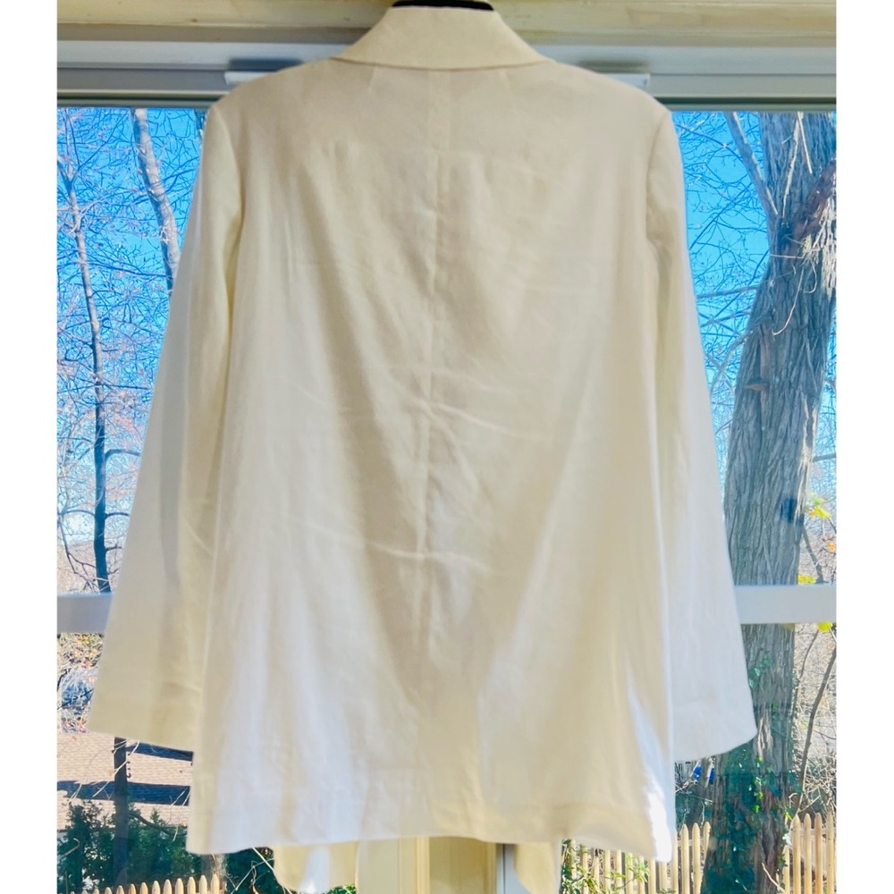 Theory white long sleeve blazer - Picture 4 of 5